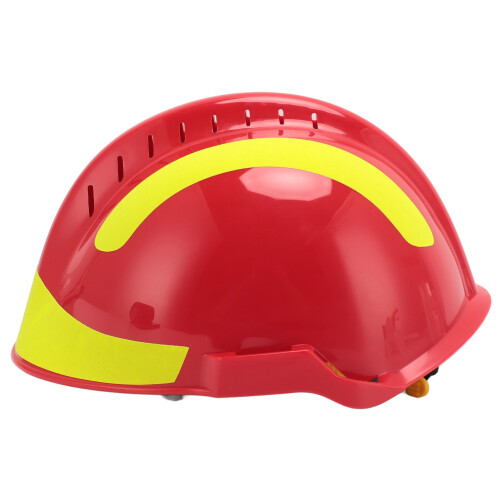 (Red) Safety Helmet Heat Resistant Shock Resistant Adjustable Vented 1