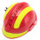 (Red) Safety Helmet Heat Resistant Shock Resistant Adjustable Vented 4