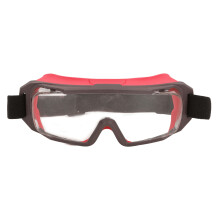 (Red) Anti-Beschlag Labor-Schutzbrille atmungsaktiv Schwarz