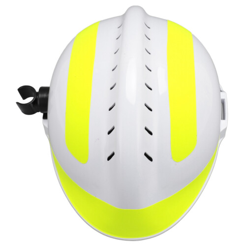 (White) Safety Helmet Heat Resistant Shock Resistant Adjustable Vented 2
