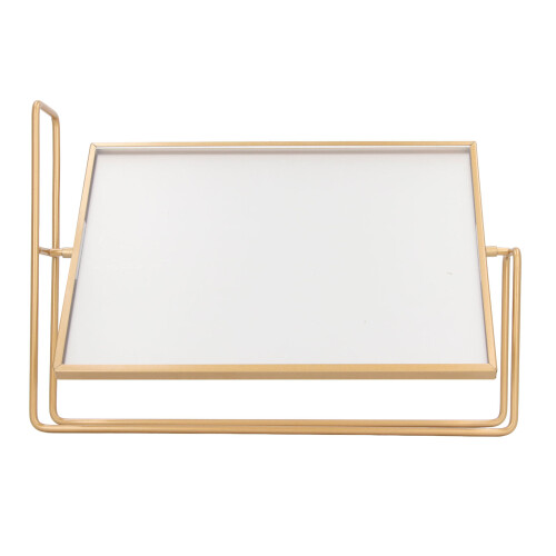 Gold Floating Picture Frame 360 Rotate Iron PET Stand