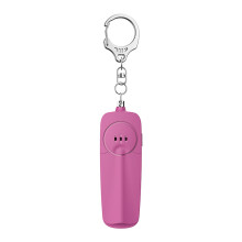 (Wine Red) 130dB Personal Alarm Keychain with LED Light for Women Kids Elderly