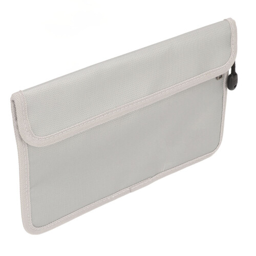 Fireproof Document Bag High Temp Resistant with Two Zipper Closure 1