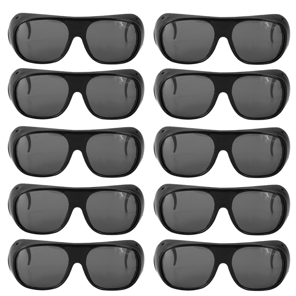 (Gray Lens) 10Pcs Safety Goggles Windproof Sandproof Welding 604725160379