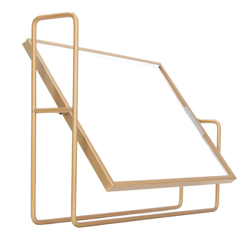 Gold Floating Picture Frame 360 Rotate Iron PET Stand 2