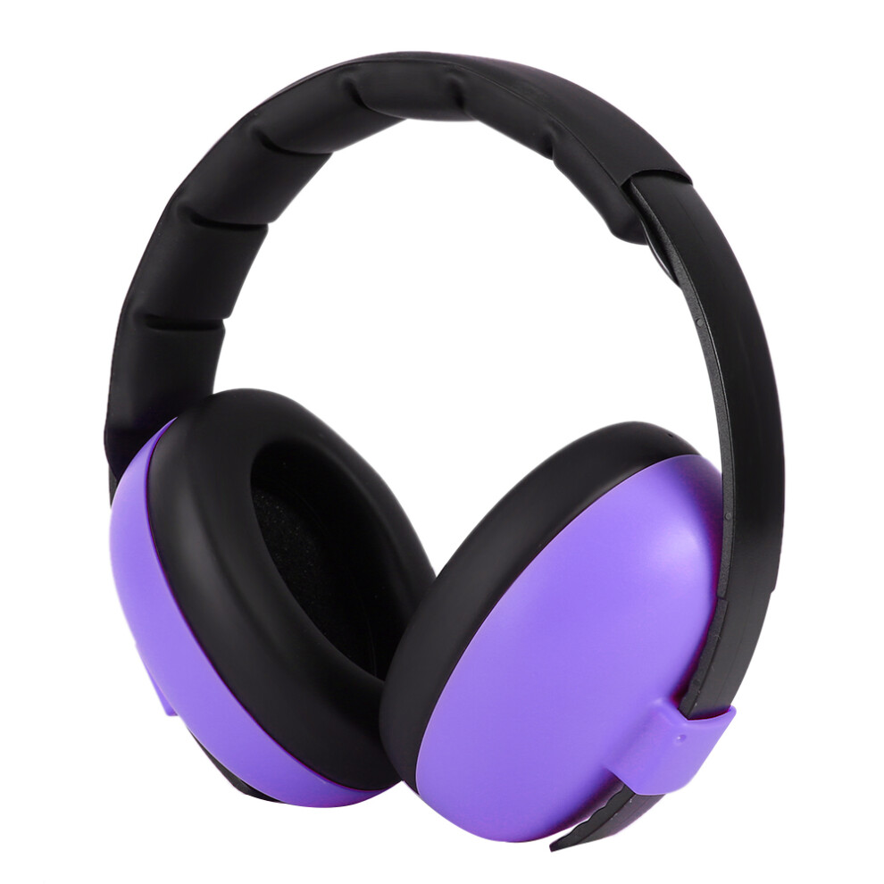 (Purple) Foldable Noise Cancelling Earmuff For Children Baby Green Unisex Kids Green,Purple