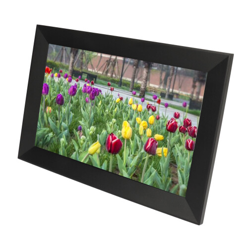 (US Plug) Digital Picture Frame 10 Inch WiFi IPS Touch Screen 32GB Auto Rotate 1