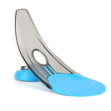 (Blue) Portable Golf Putter Trainer for Indoor Outdoor Practice
