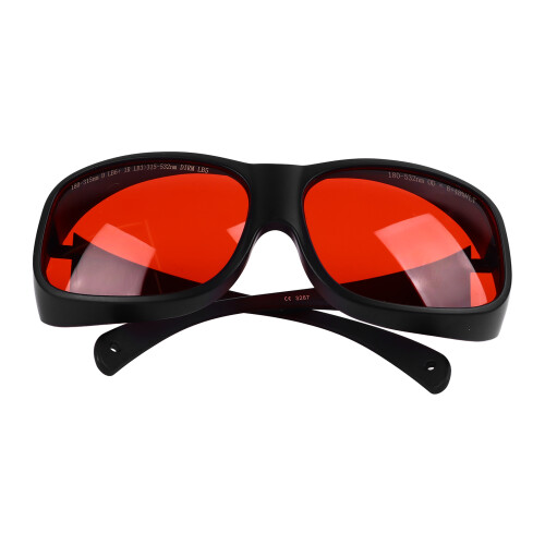 (Black Frame Red Lenses) 532nm-Laserschutzbrille OD5+ 1