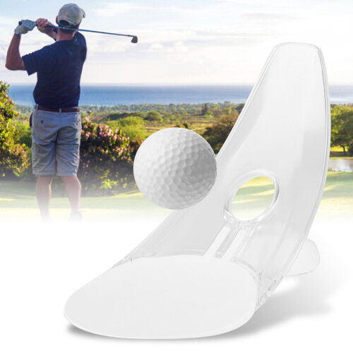 (White) Portable Golf Putter Trainer for Indoor Outdoor Practice 2