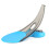 (Blue) Portable Golf Putter Trainer for Indoor Outdoor Practice 2