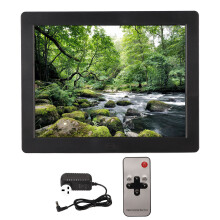 (UK Plug) 12in Digital Picture Frame HD 800X600 Smart Display Video Music