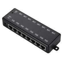 DC12V-48V 8-Port PoE-Adapter (Passiv-Injektor)