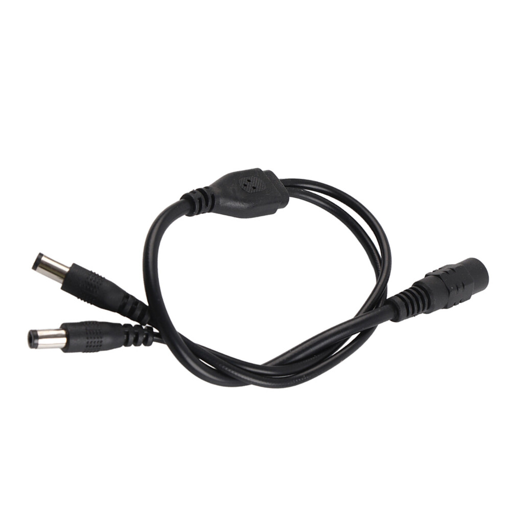 5.5X2.1mm Power Cord Splitter 1 Female To 2 Male For Cctv Camera 604725116345