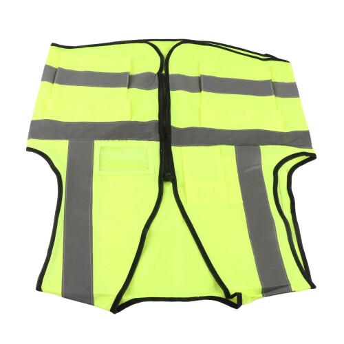 Reflective Safety Vest High Visibility with Pockets Zipper 2