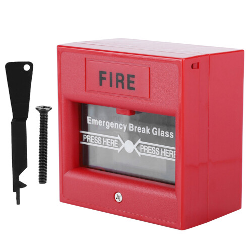 Notruf-Feueralarm-Taste mit Glasbruch-Schalter 2
