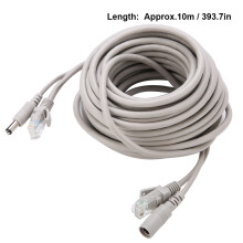 5m RJ45+DC Ethernet-Kabel für IP-Kameras NVR 10/100M
