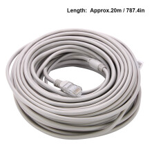 20m RJ45+DC Ethernet-Kabel für IP-Kameras NVR 10/100M