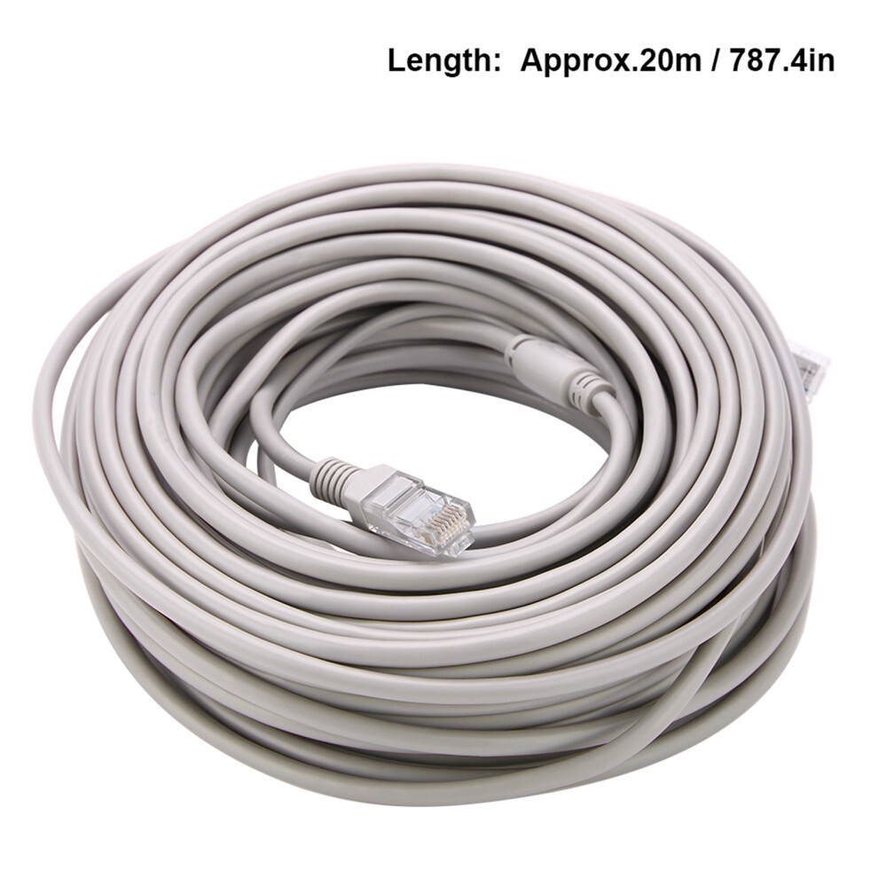 20M Rj45+Dc Ethernet Cable For Ip Cameras Nvr 10Mbps 100Mbps 604725116352