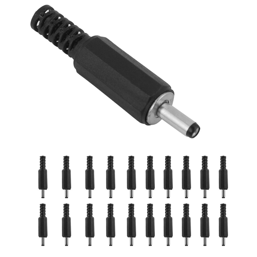 20Pcs 3.5Mm X 1.35Mm Dc Male Power Adapter Plug Jack Connector Light 604725116406