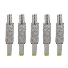 5 Pcs 5.5x2.5mm DC Male Power Metal Plug Connector Jack Adapter