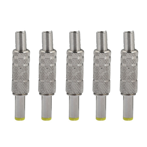 5x 5,5x2,5mm-DC-Stecker Metall-Adapter
