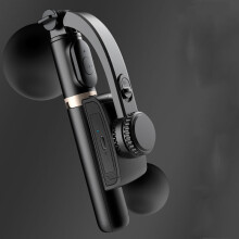 (Black 0.75m/29.5in) Phone Vlogging Holder Aluminum Alloy Anti-Shake Stick 0.86m Black