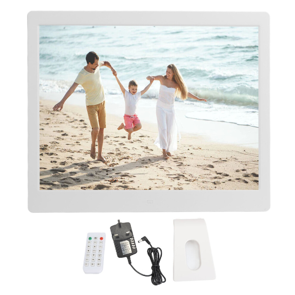 (Uk Plug) 16In Digital Photo Frame 1080P Remote Control Calendar Clock Uk Plug 643505105148