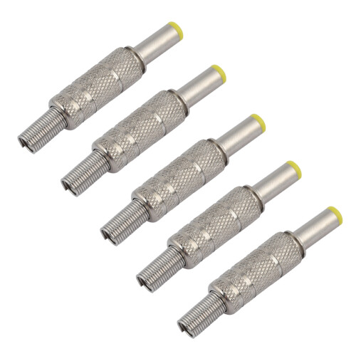 5x 5,5x2,5mm-DC-Stecker Metall-Adapter 2