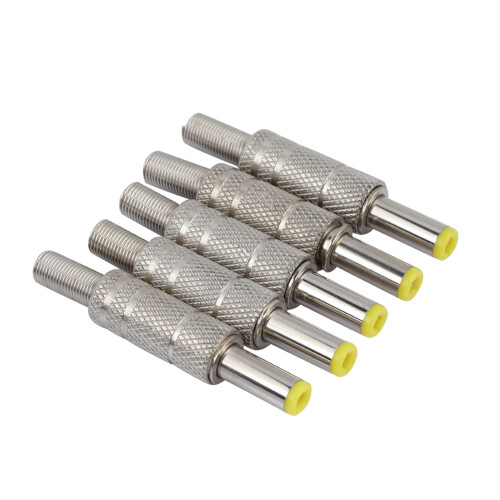 5x 5,5x2,5mm-DC-Stecker Metall-Adapter 1
