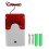 12V Wired Strobe Siren Alarm Red Light Home Security System 1