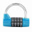 4-Dial Code Padlock Travel Suitcase Gym Locker Security Lock Blue 1