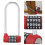 Zinc Alloy U Shape Combination Digit Lock Extra Long Cabinet Padlock 5