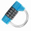 4-Dial Code Padlock Travel Suitcase Gym Locker Security Lock Blue 5