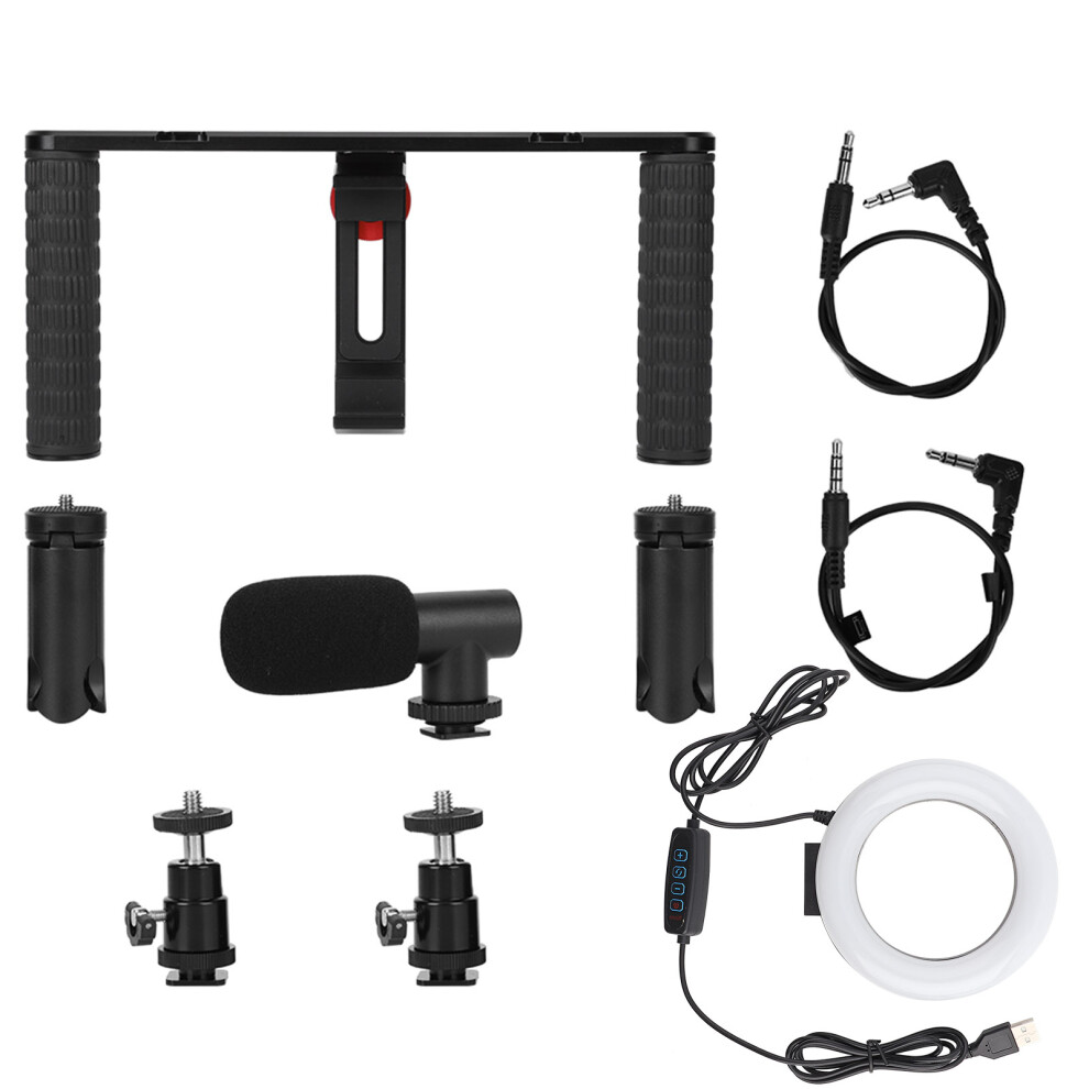 Puluz Rabbit Cage Tripod Metal Mount With Ring Mic Light 643505032253