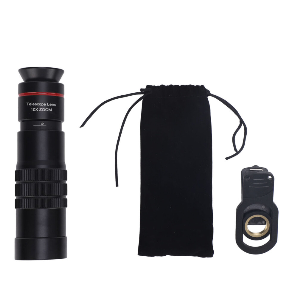 () Mobile Phone Telescope 10X Zoom Hd All Metal Red/Blue 643505085389