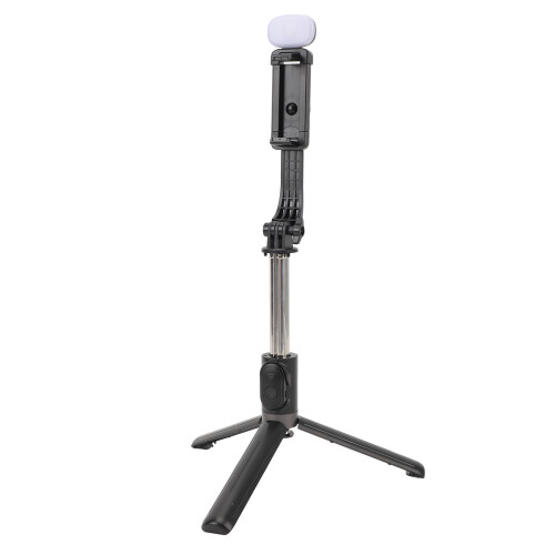 Selfie Stick Tripod with Light USB Rechargeable Bluetooth Telescopic 1