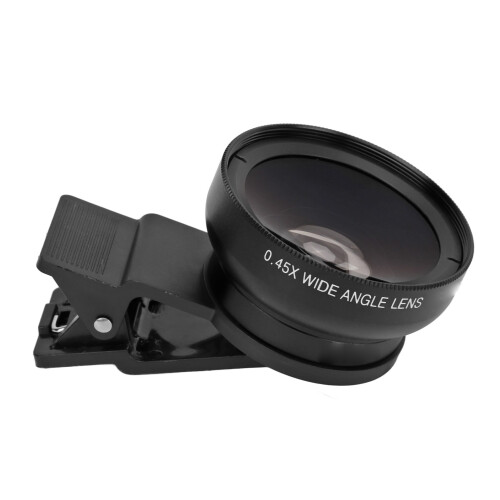 Phone Camera Lens 0.45X Ultra Wide Angle 12.5X Black 1