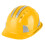 ABS-Schutzhelm mit Reflektorstreifen - Gelb 1