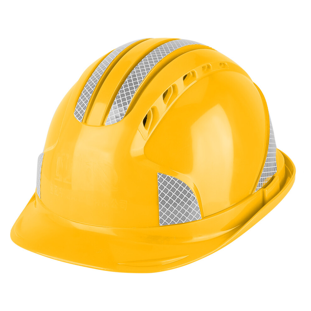 Ventilate Abs Hard Hat Reflective Stripe Safety Helmet Yellow 604725168214