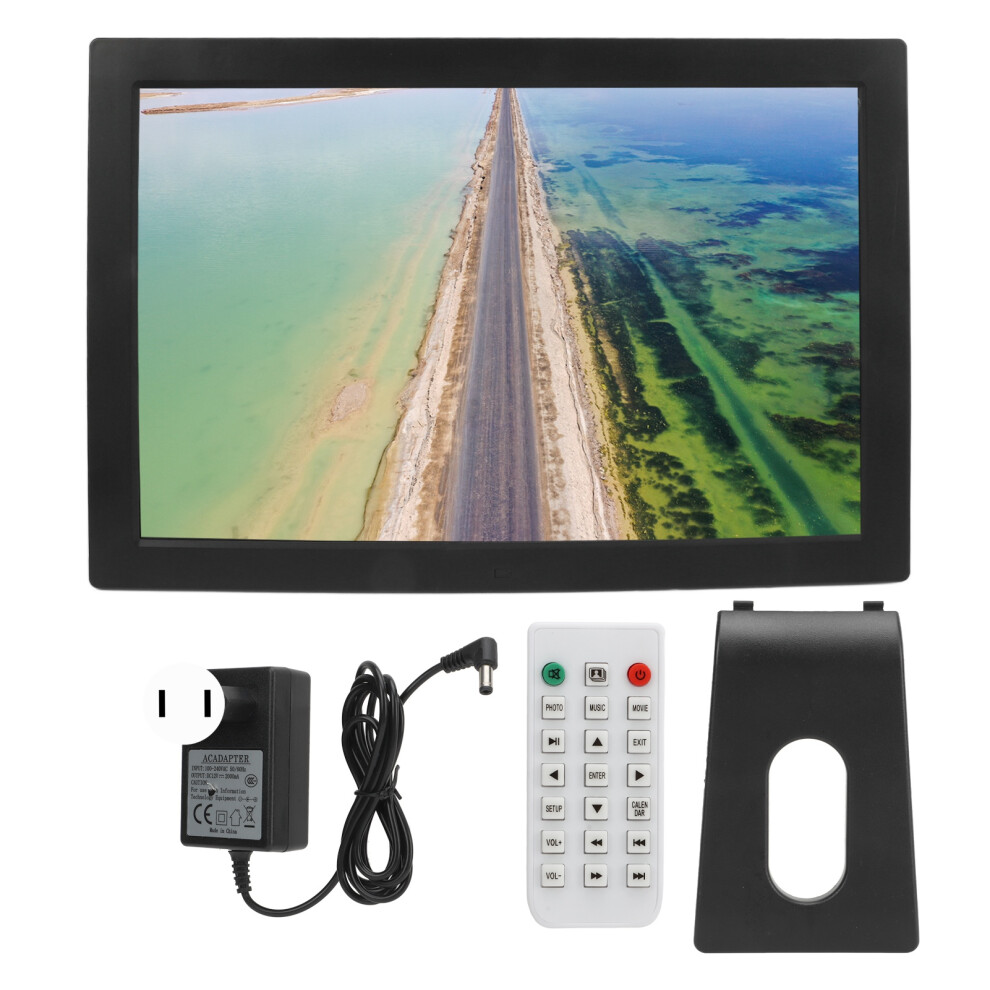 (Us Plug) 17In Digital Photo Frame Remote 1080P Video Music Clock 100-240V Uk 643505111163