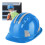 ABS-Schutzhelm mit Reflektorstreifen - Blau 5