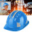 ABS-Schutzhelm mit Reflektorstreifen - Blau 3