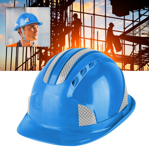 ABS-Schutzhelm mit Reflektorstreifen - Blau 2