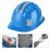 ABS-Schutzhelm mit Reflektorstreifen - Blau 2