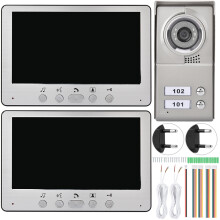 7inch Wired Video Door Phone Intercom System 110-240V