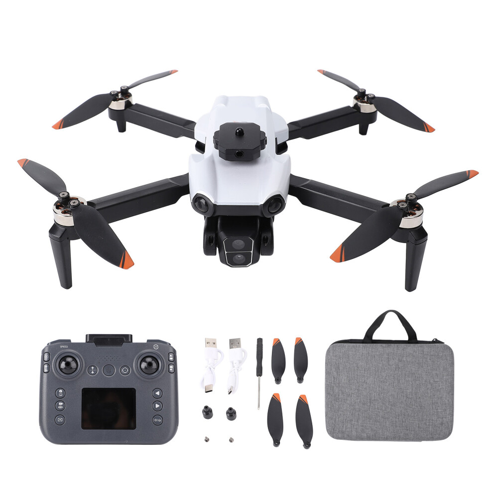 (White) Dual Camera Gps Drone Obstacle Avoidance Quadcopter White 643505173819