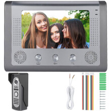 7inch Wired Touch Screen Video Intercom Doorbell