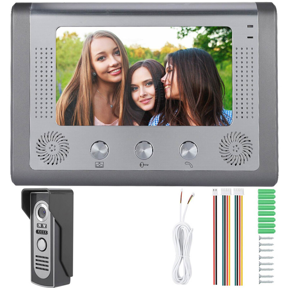 7Inch Wired Touch Screen Video Intercom Doorbell 604725168641