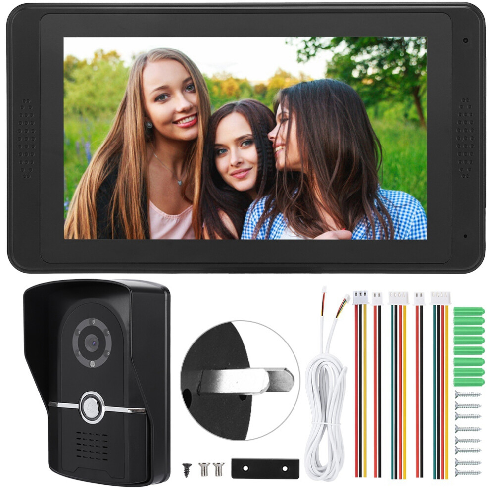 7Inch Wired Photo Shooting Touch Screen Video Intercom Doorbell 604725168917